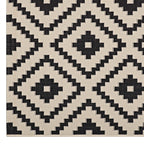 Modway Perplex Geometric Diamond Trellis 8X10 Indoor And Outdoor In Black And Beige