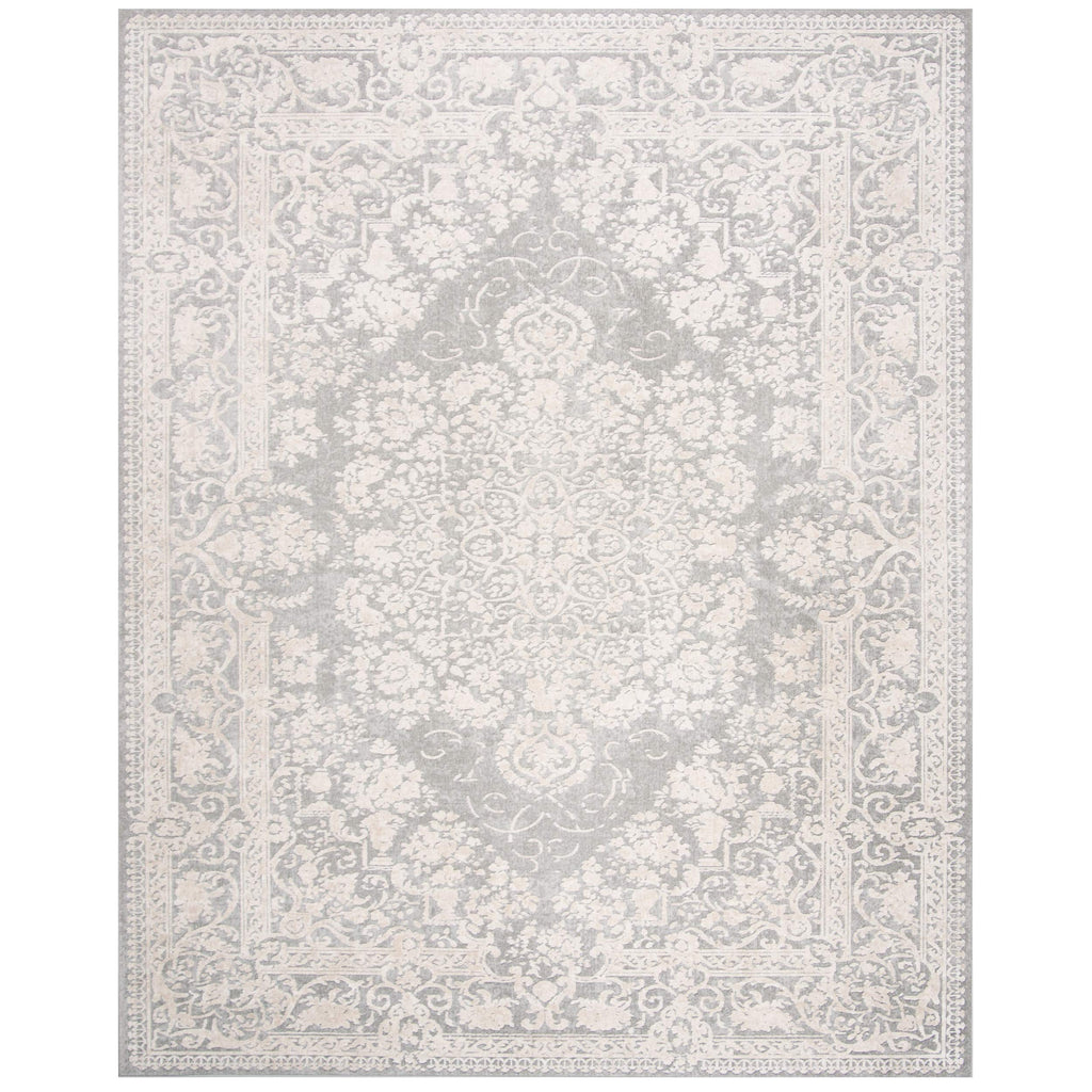 Safavieh Reflection Collection Area Rug - 8' X 10', Light Grey & Cream, Vintage Distressed Design, Non-Shedding & Easy Care, Ide