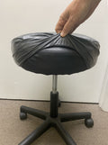 Therapists Choice Waterproof, Machine Washable, Replacement Slip Cover for a Stool 15    Seat Cover (Black)