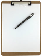 Trade Quest Letter Size Clipboard Low Profile Clip Hardboard (Pack Of 24)