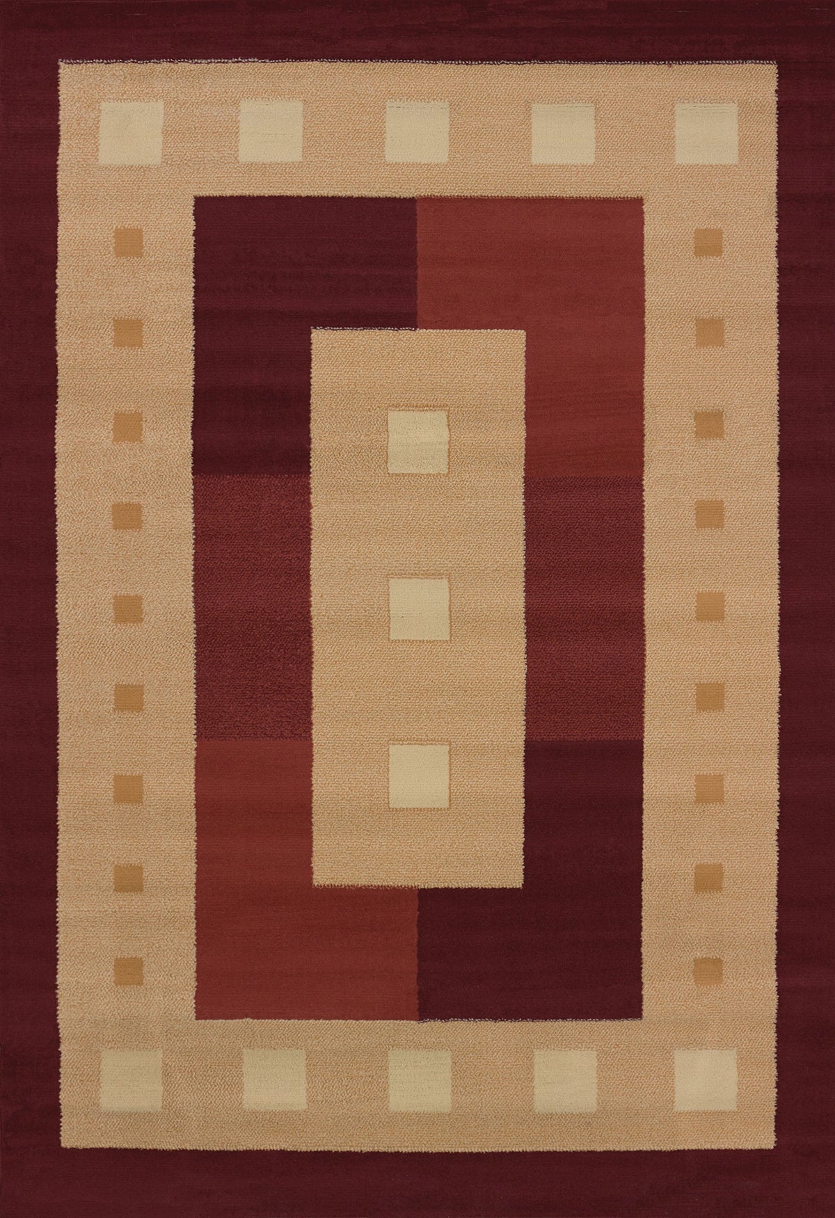 United Weavers Of America Time Square Area Rug In Burgundy (7 Ft. 6 In. L X 5 Ft. 3 In. W)