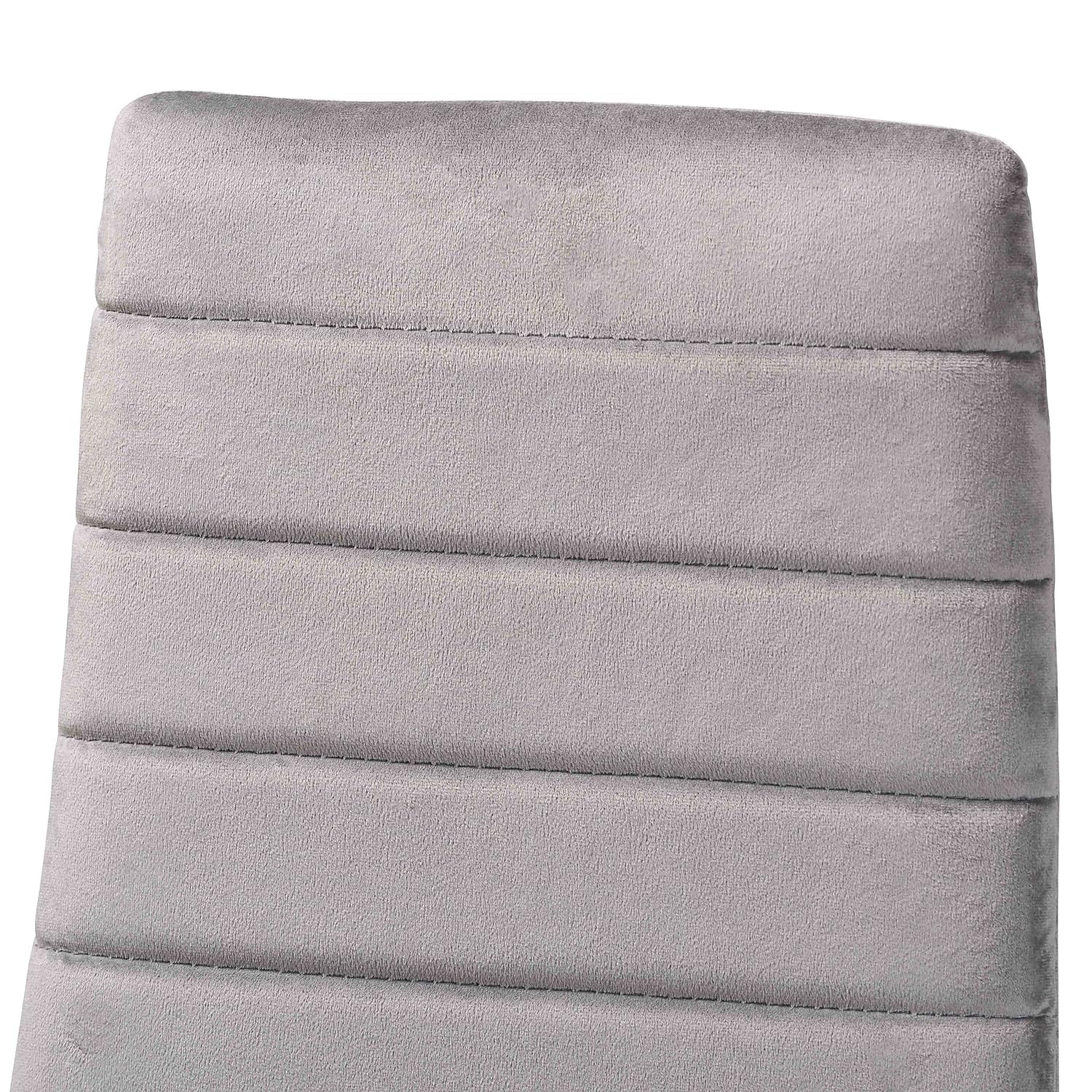 Baxton Studio Armand Glamour Fabric Dining Chair, Grey and Gold, 4/Set (193-11772-HiT)