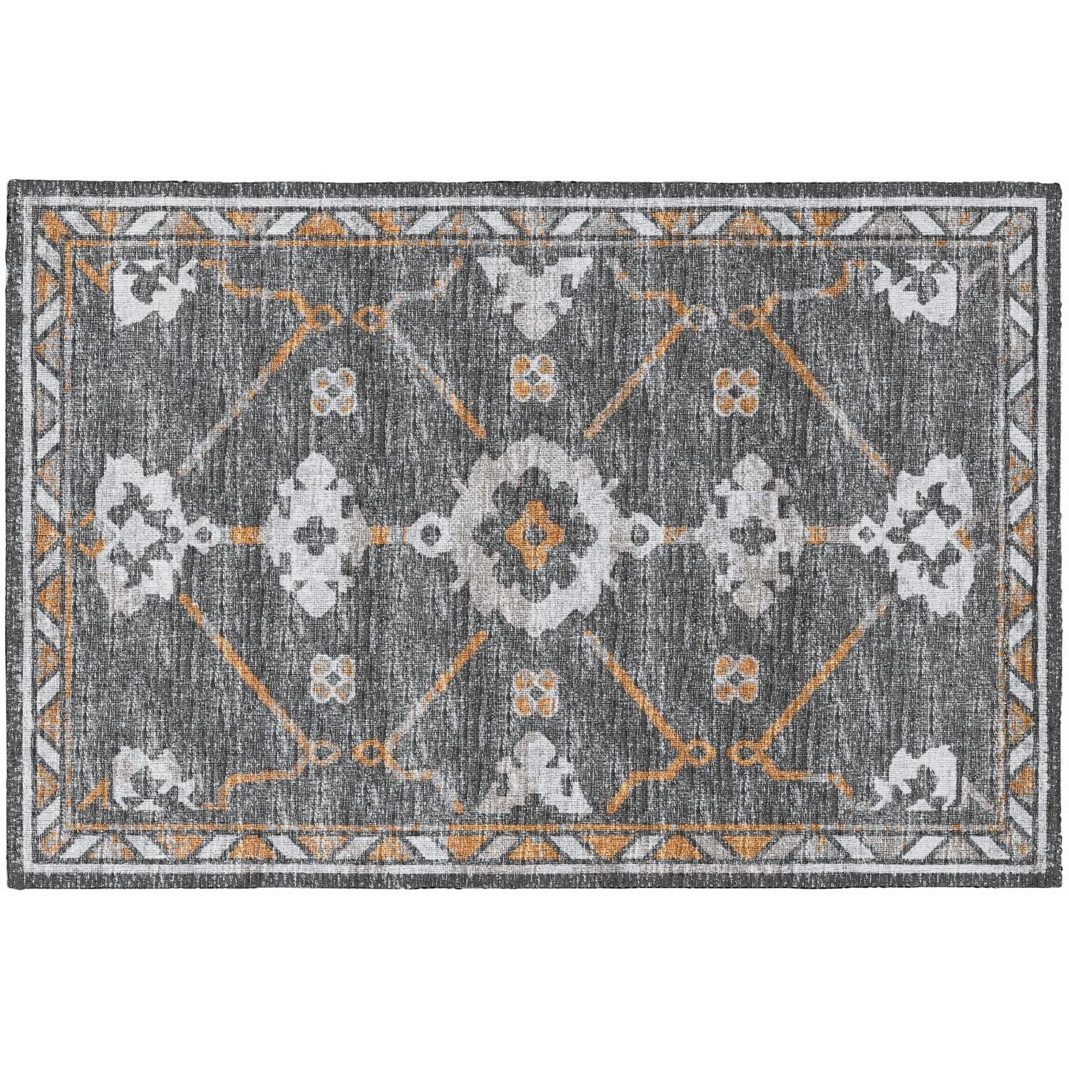 Sedona Sn16 Grey Transitional Rug Rectangle 3' X 5'