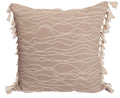 Ardenmead Cotton Cushion Covers 16X16. Dori Embroidered Decorative Pillow With Laces On The Border For Your Sofa. Set Of 2