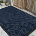 Yimobra Front Door Mat Outside Entrance, 47X32, Waterproof All-Season Weather Large Doormat, Non Slip Natural Rubber, Stain And