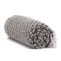 Americanflat 100% Cotton Throw Blanket For Couch - 50X60 Black And Cream Throw Blanket For Bed, Sofa, Or Chair - Machine Washabl