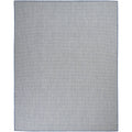 Nourison Courtyard Indoor/Outdoor Ivory Blue 10' X 14' Area Rug, Easy Cleaning, Non Shedding, Bed Room, Living Room, Dining Room