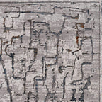 HomeRoots Decor 118' X 158' X 0.'25' Grey Polyester Rug