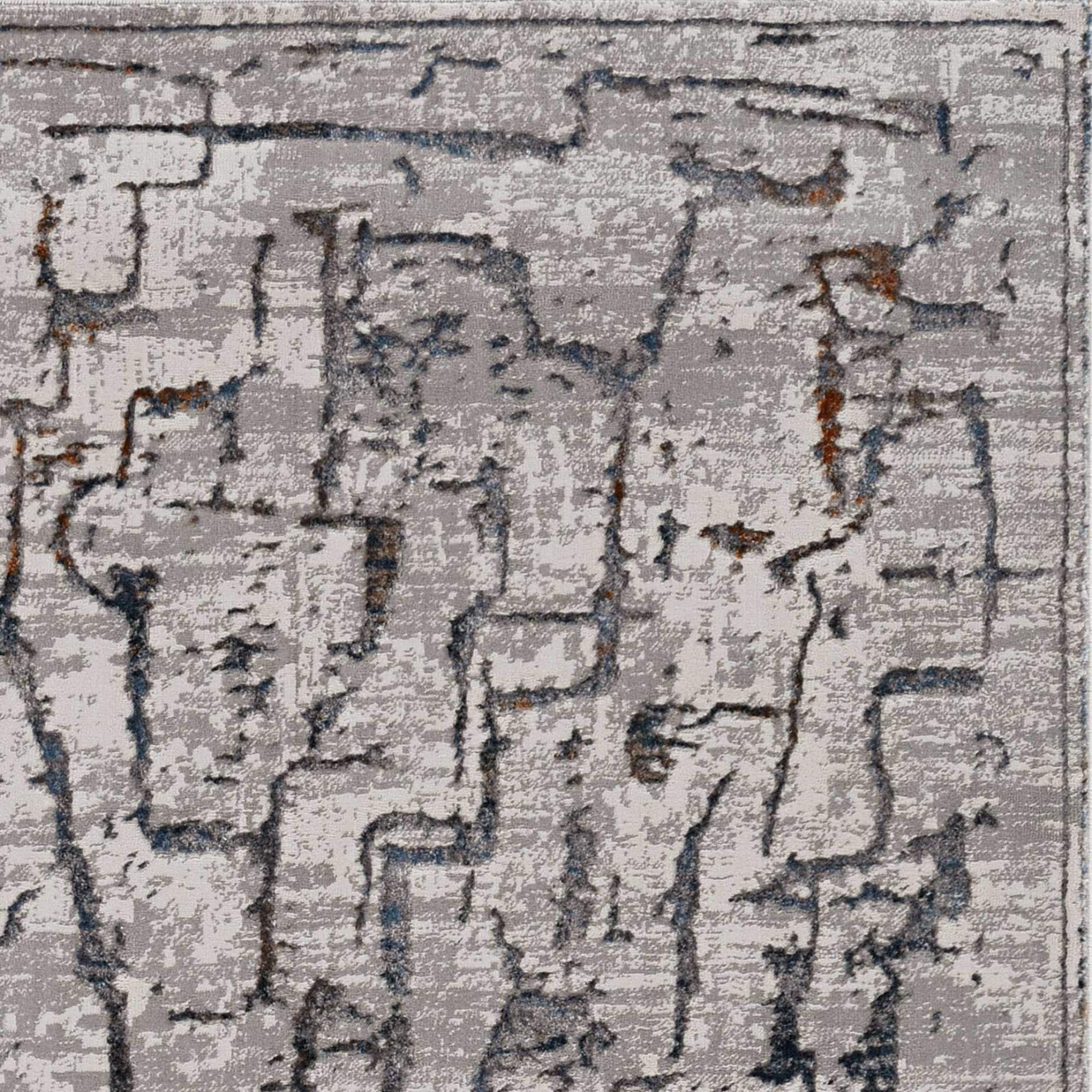 HomeRoots Decor 118' X 158' X 0.'25' Grey Polyester Rug