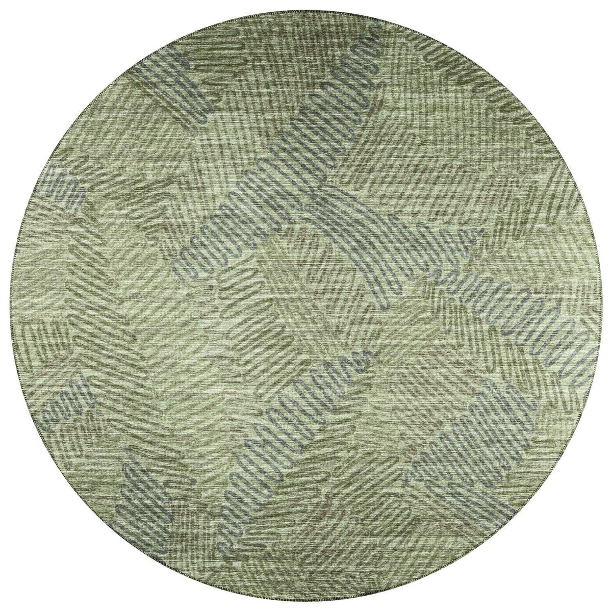 Sedona Sn11 Green Transitional Rug Round 8' X 8'