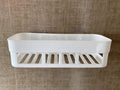 MOHAK Plastic Inter Design Wall Mounted Bathroom, Kitchen Organizer Shelf Rack Shower Caddy Basket with Sticker No Drilling Requ