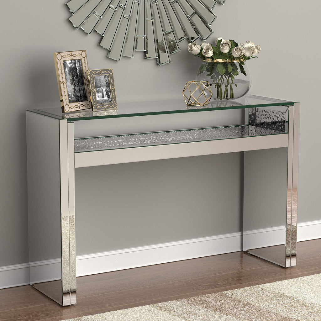 Coaster Home Furnishings 1-Shelf Silver Console Table (951766)