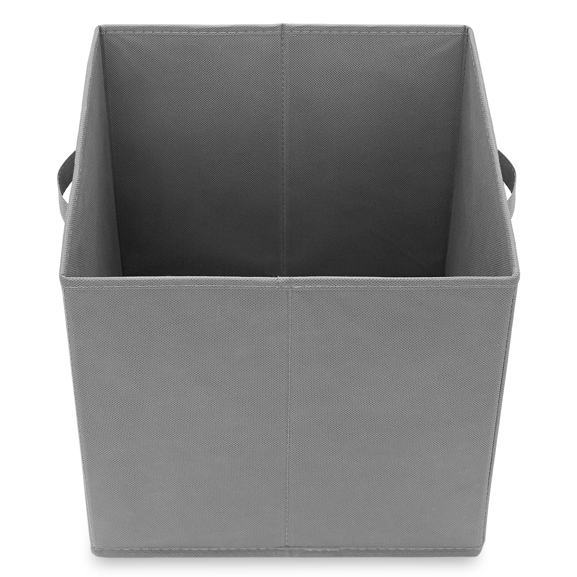 Casafield Set Of 6 Collapsible Fabric Cube Storage Bins, Gray - 13'' Foldable Cloth Baskets For Shelves, Cubby Organizers & More