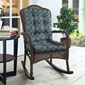 Magpie Fabrics Outdoor Rocking Chair Cushion Set, Tufted Pad For Rocking Chairs With Ties, Seat 17' X 17'/Back 21' X 17', Mo