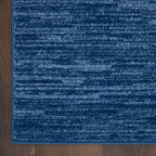Nourison Essentials Indoor/Outdoor Navy Blue 3' X 5' Area Rug, Easy -Cleaning, Non Shedding, Bed Room, Living Room, Dining Room, Backyard, Deck, Patio (3X5)