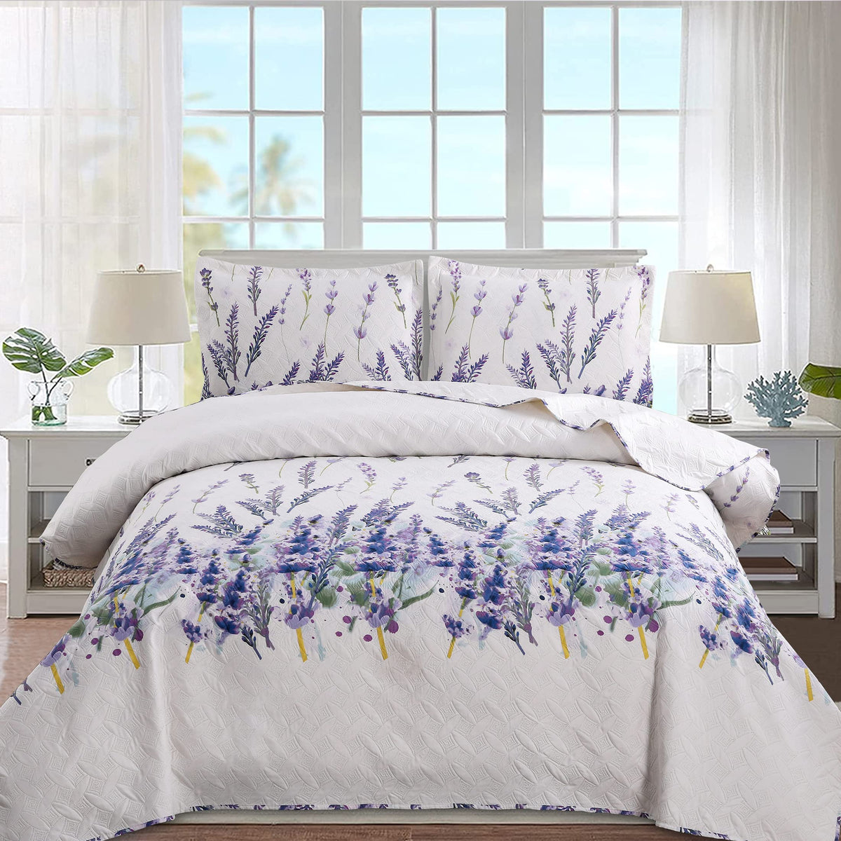 Quilt Set Queen Size Bedspread Coverlet Floral Queen Quilts Set Bedding Summer Lightweight Bedspread Floral Quilts Coverlet Reve