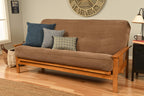 Kodiak Furniture Monterey Futon With Fabric Mattress In Butternut/Mocha Brown