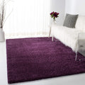 SAFAVIEH August Shag Collection 4 Square Purple AUG900W Solid Non-Shedding 1.2-inch Thick Area Rug