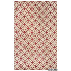 Rizzy Home Alora Decor Holland 3' X 5' Geometric Blue/Ivory Hand-Tufted Area Rug