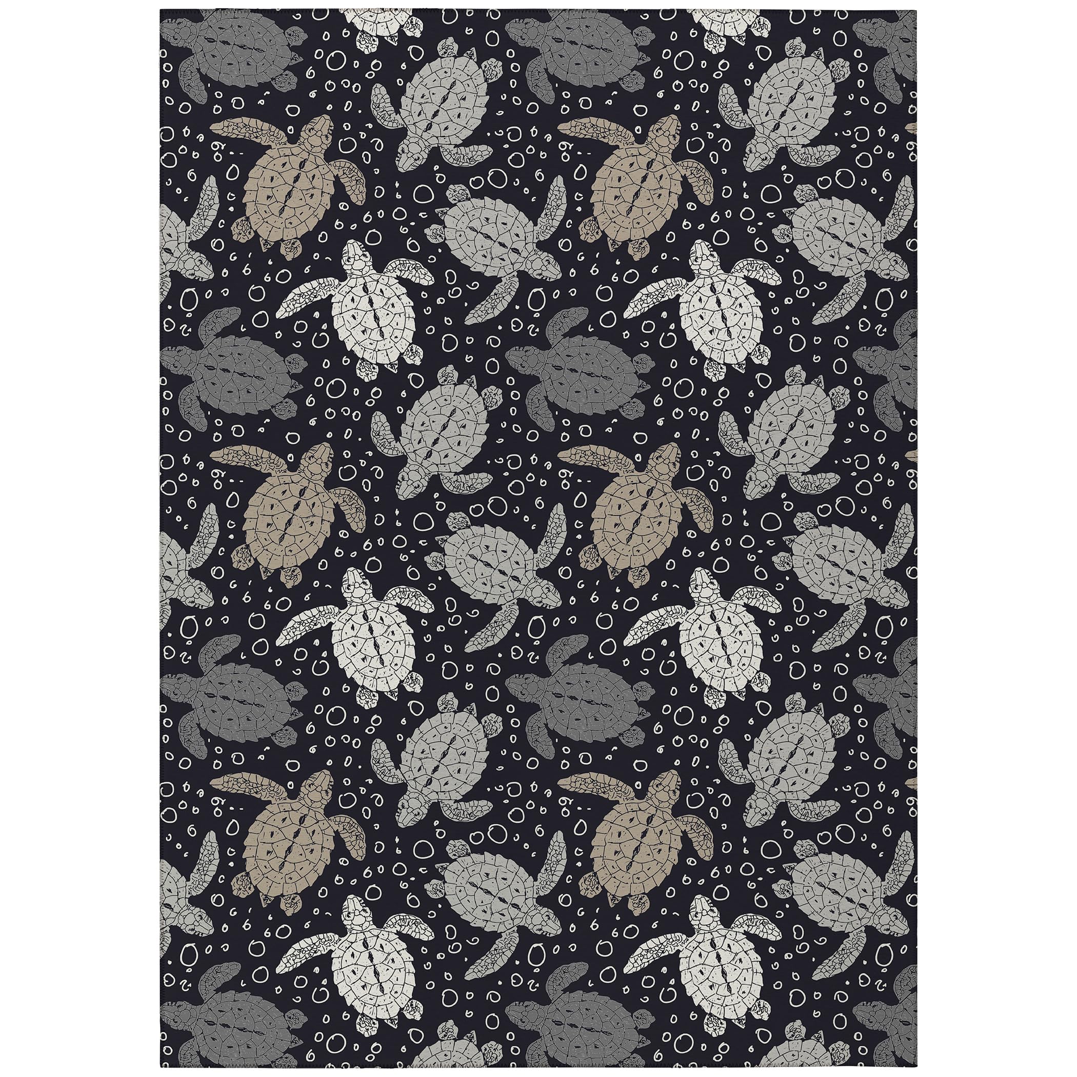 Addison Rugs Surfside Asr43 Midnight 8' X 10' Indoor Outdoor Rug, Easy Clean, Machine Washable, Non Shedding, Bedroom, Living Room, Dining Room, Kitchen, Patio Rug