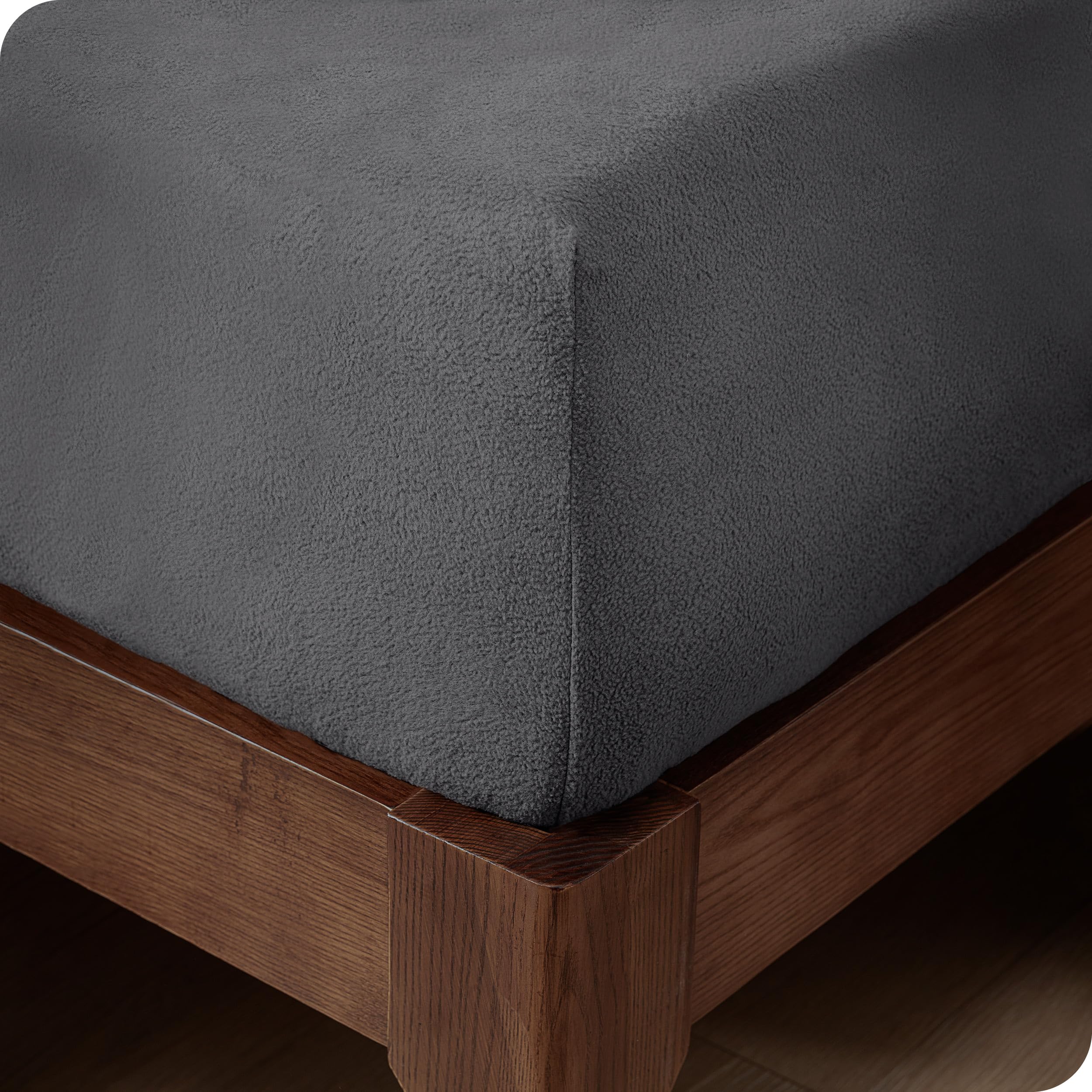 Bare Home Super Soft Fleece Fitted Sheet - Split King Size - Extra Plush Polar Fleece - Deep Pocket - All Season Cozy Warmth (Sp