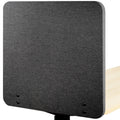 VIVO Clamp-on 24 x 24 inch Privacy Panel, Sound Absorbing Cubicle Desk Divider, Acoustic Partition, Dark Gray, PP-1-V024D