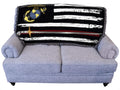 Pure Country Weavers Us Marine Corps - Saber Line American Flag Blanket - Gift Military Tapestry Throw For Back Of Couch Or Sofa