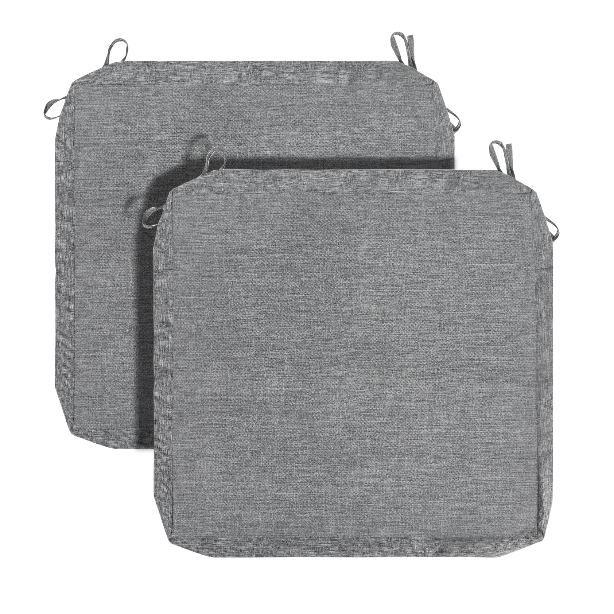 Funhome 2 Pack Outdoor Cushion Slipcovers 24' X 24' X 4', No Insert! Water-Resistant Patio Chair Seat Cushion Covers With Zip