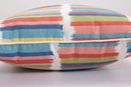 Pillow Perfect Stripe Indoor/Outdoor Accent Throw Pillow Plush Fill, Weather, And Fade Resistant, Floor - 25' X 25', Off- Whit