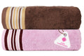 Casa Copenhagen, Germany Design  He & She Super Soft Collection 100% Cotton 2 Pieces Large Bath Towel (Size : 70 x 140 cm)  An