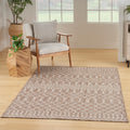 Nourison Positano Indoor/Outdoor Beige 6' X 9' Area Rug, Easy Cleaning, Non Shedding, Bed Room, Living Room, Dining Room, Deck,