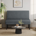 Yaheetech Small Comfy Sofa Mini Loveseat Couch 2-Seater Armless Sofa Chair, Corduroy Fabric & Easy Assembly, for Small Spaces Li