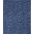 Nourison Essentials Indoor/Outdoor Navy Blue 8' X 11' Area Rug, Easy Cleaning, Non Shedding, Bed Room, Living Room, Dining Room,