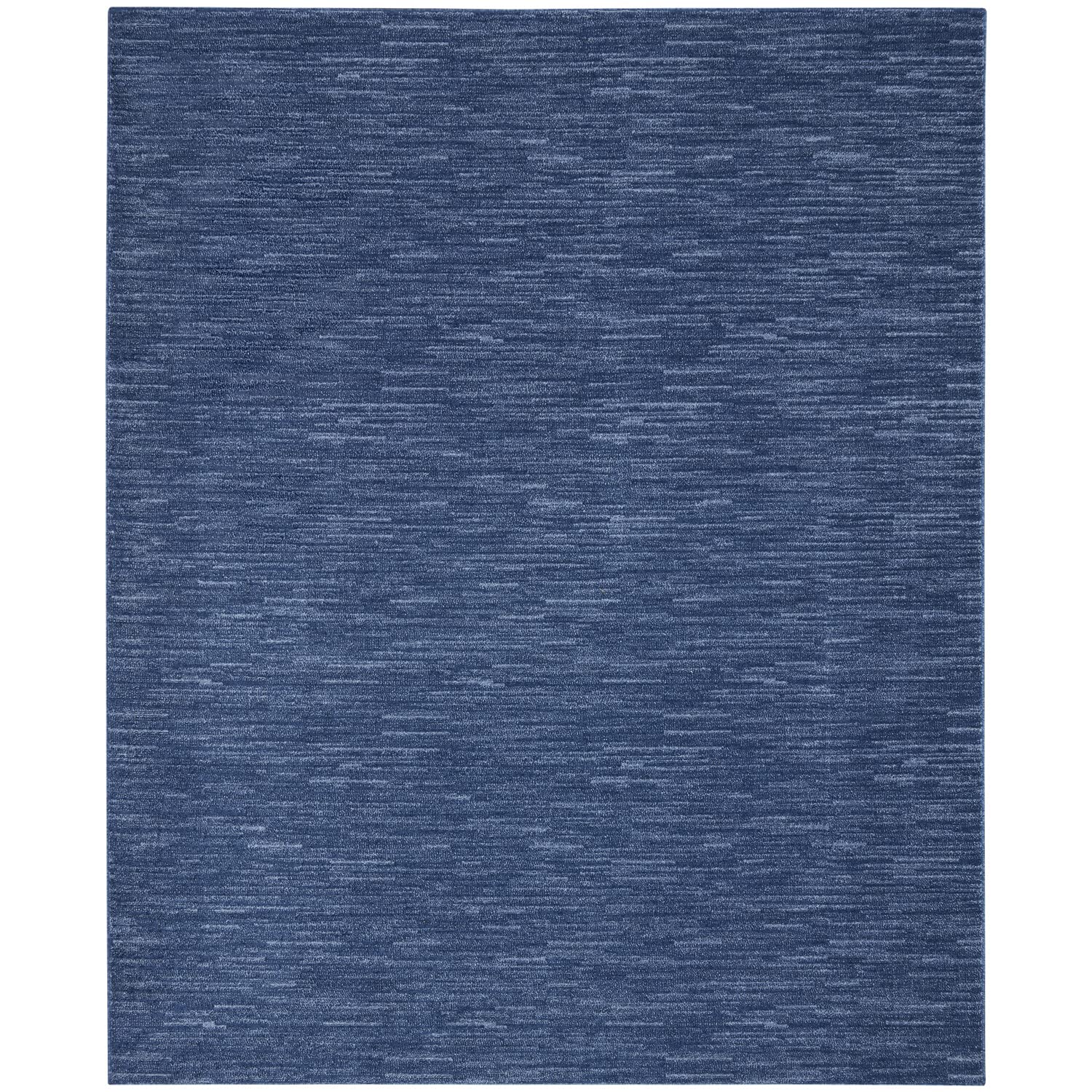 Nourison Essentials Indoor/Outdoor Navy Blue 8' X 10' Area Rug, Easy -Cleaning, Non Shedding, Bed Room, Living Room, Dining Room, Backyard, Deck, Patio (8X10)