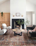 Loloi Chris Loves Julia x Jules Collection, Merlot & Multi 2-3 x 3-9 Area Rug - Vintage Accent Rugs for Living Room, Bedroom, 