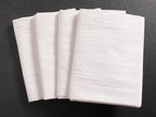 Kaf Home Flour Sack Kitchen Towels, White, Set Of 4, 100% Cotton
