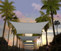 Amgo 12' X 16' Grey Rectangle Sun Shade Sail Canopy Awning Upf50+ Agtapr1216, 95% Uv Blockage, Water & Air Permeable, Commercial
