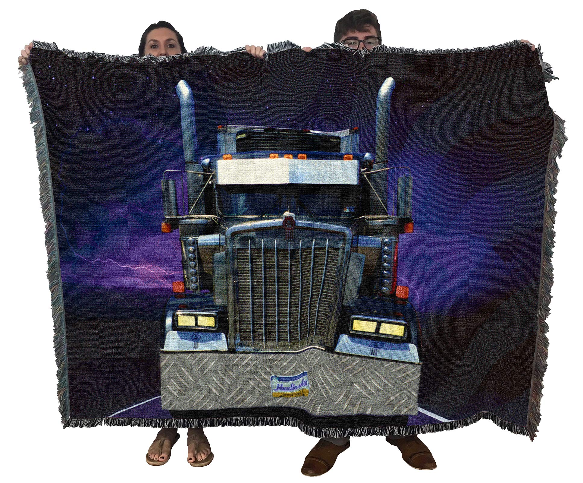 Pure Country Weavers Trucker - Hauling' Ass Blanket - Gift Tapestry Throw Woven From Cotton - Made In The Usa (72X54)