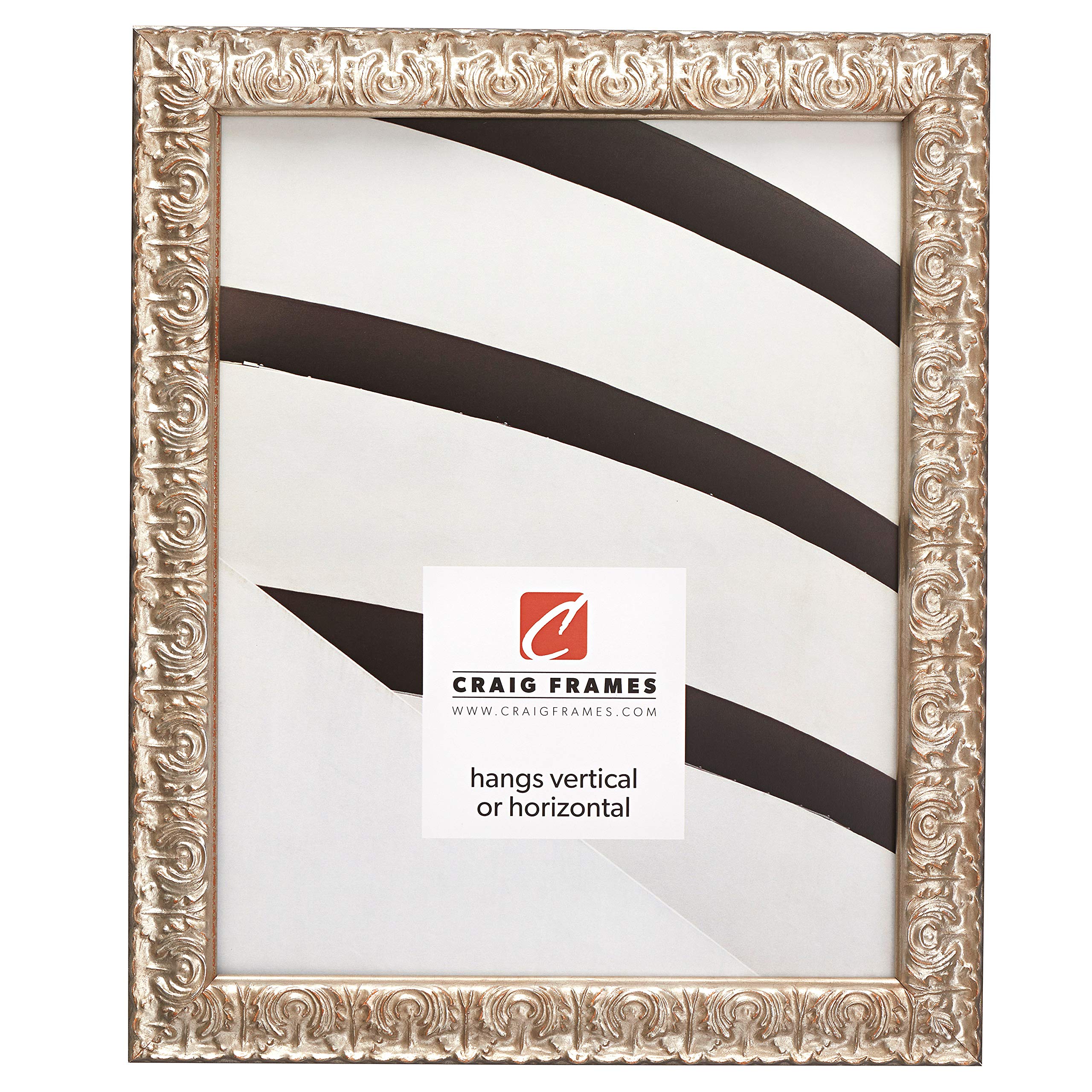 Craig Frames Versailles Picture Frame, 13 x 19 Inch, Silver