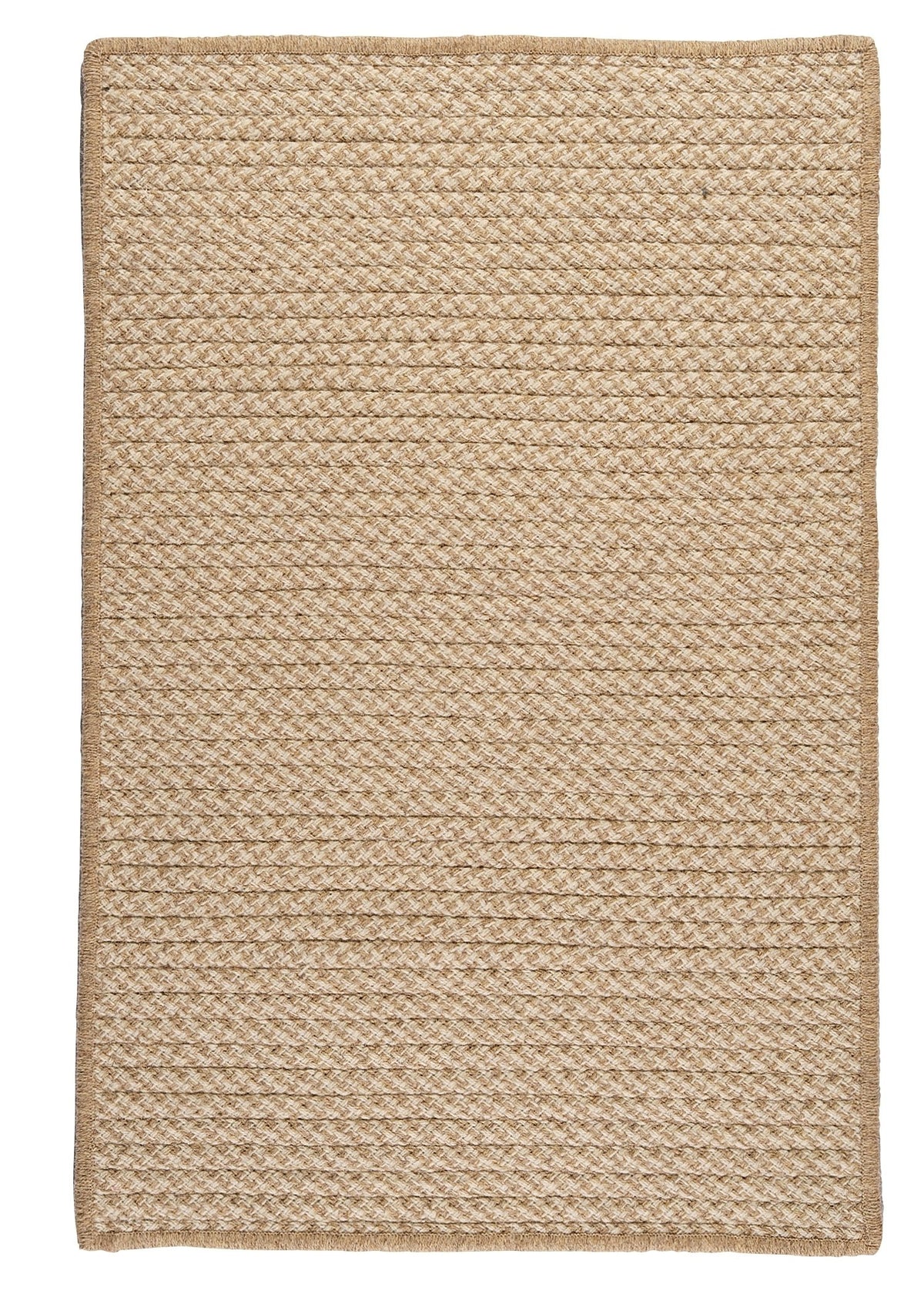 Natural Wool Houndstooth Rug, 12 By 15-Feet, Tea