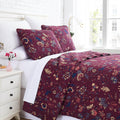 Southshore Fine Living, Inc. Oversized Queen Quilt Bedding Set, 3-Piece, Quilt Full Size/Queen Size With 2 Shams, Floral Quilt F
