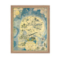 Poster Master Vintage Poster - Retro Isles of Pleasure Print - Fantasy Art - Humorous Gift for Man, Woman, Bartender - Funny Wal