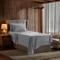 Nestl Twin Sheets Set- 3 Piece Twin Bed Sheets, Deep Pocket, Hotel Luxury, Extra Soft, Breathable And Cooling, Grey Sheets For T