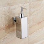 Bgl Soap Dispenser Stainless Steel 304 Wall Mount Liquid And Soap Dispenser For Kitchen And Bathroom (Silver, Square)