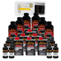 Custom Coat Black Metallic 1.5 Gallon (6 Quart) Urethane Roll-On, Brush-On Or Spray-On Truck Bed Liner Kit With Roller And Brush