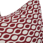 Blazing Needles Square Polyester Jacquard Throw Pillows, 17", Ozero Wine 4 Count