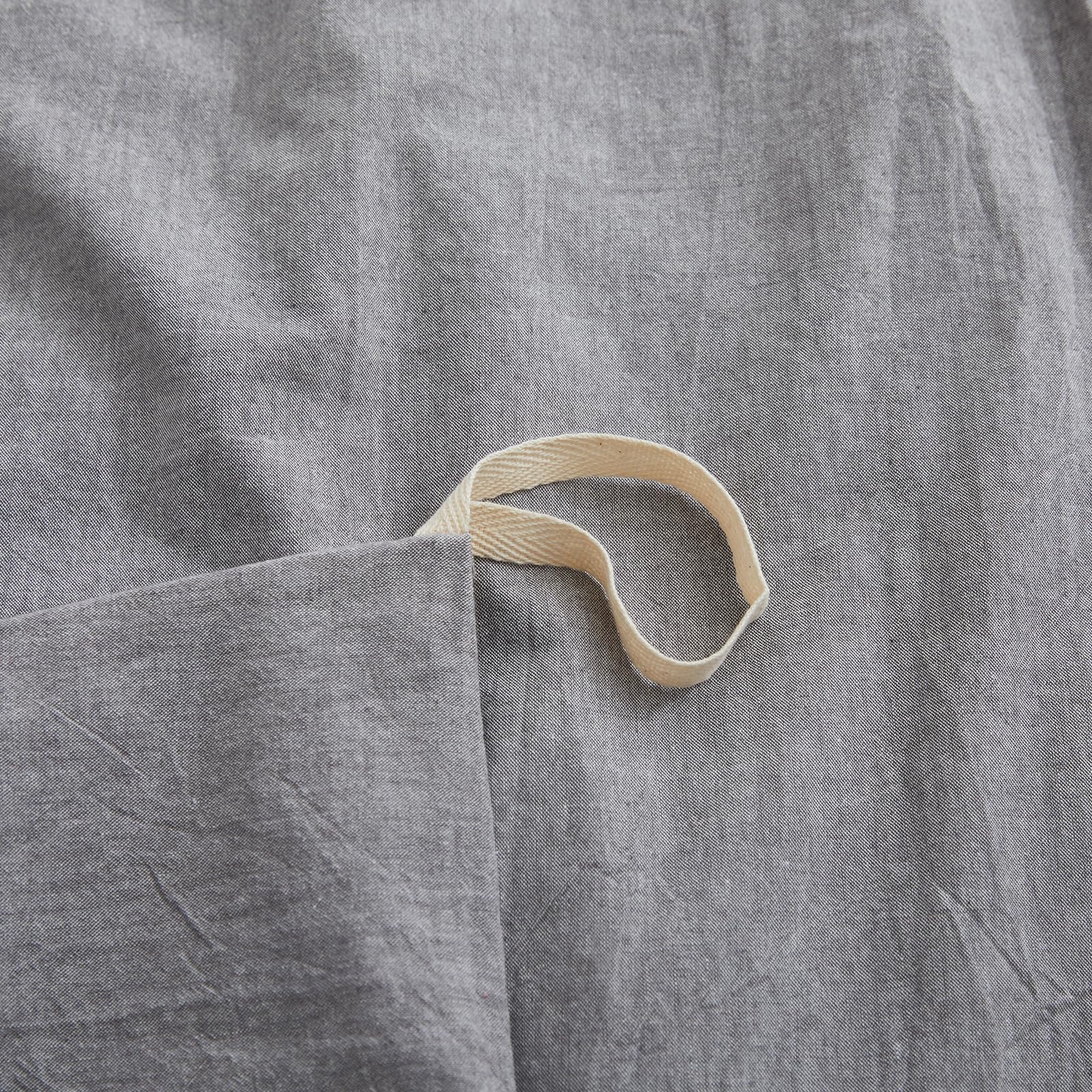 Lovque Light Grey Cotton Duvet Cover King Size, Linen Like Natural Bedding Set With Zipper Closure (No Comforter), 104X90 Inches