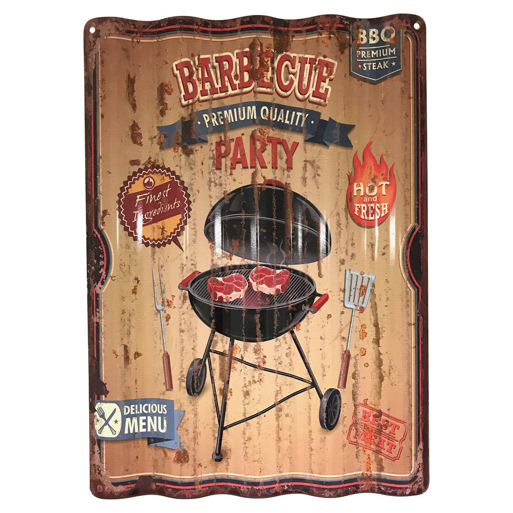 Creative Motion 22238-4 Retro Barbucue Party Sign