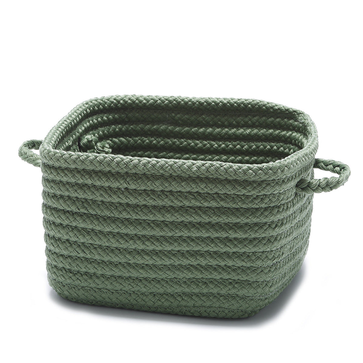 Simply Home Shelf Square Storage - Moss Green 10&quot;X10&quot;X7&quot;