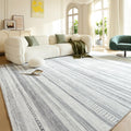 Boraya Area Rugs for Living Room: 9x12 Washable Boho Rug for Bedroom Large Neutral Bohemian Moroccan Farmhouse Geometric Dining 
